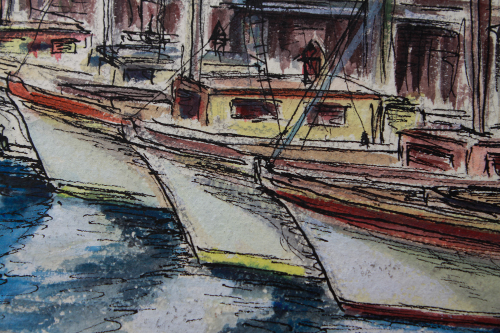 Signed Original Watercolor City Scenes