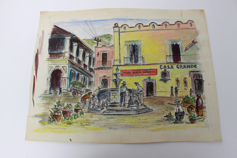 Signed Original Watercolor City Scenes