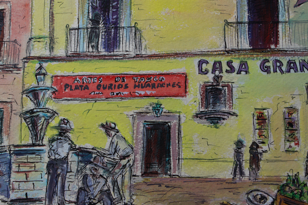 Signed Original Watercolor City Scenes