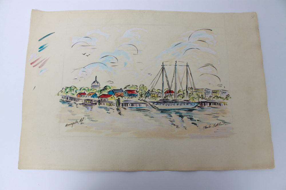 Signed Original Watercolor City Scenes