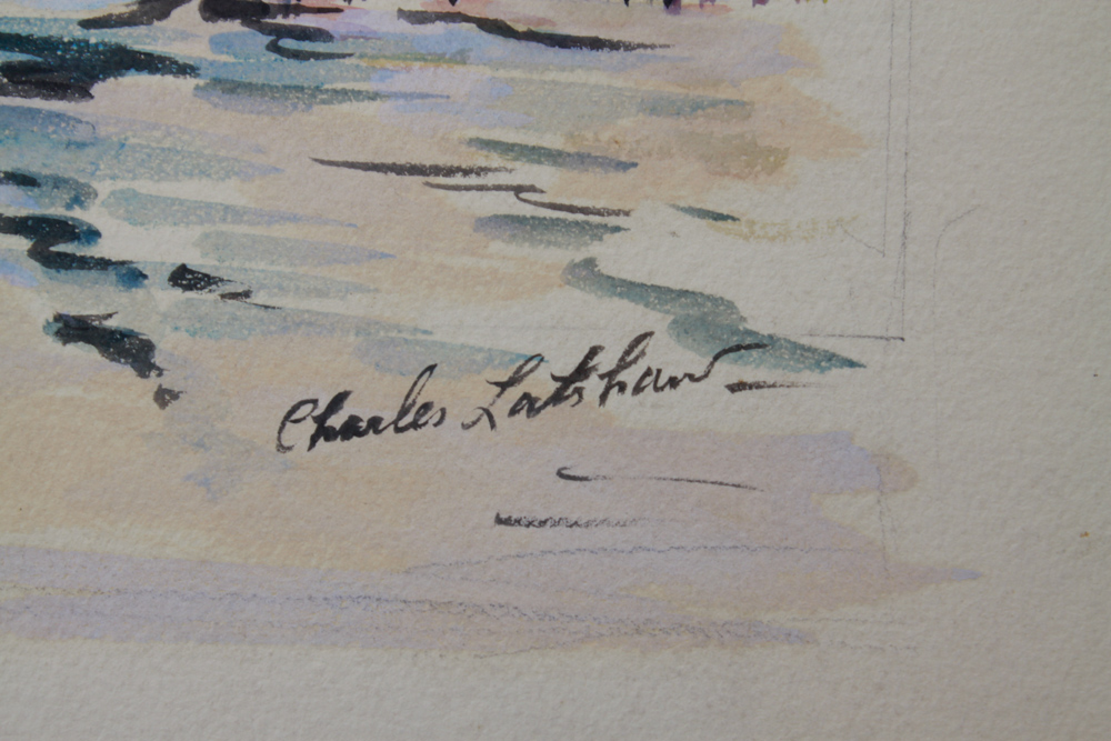 Signed Original Watercolor City Scenes