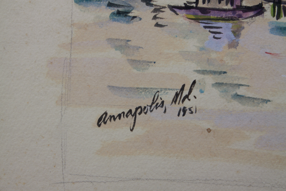 Signed Original Watercolor City Scenes