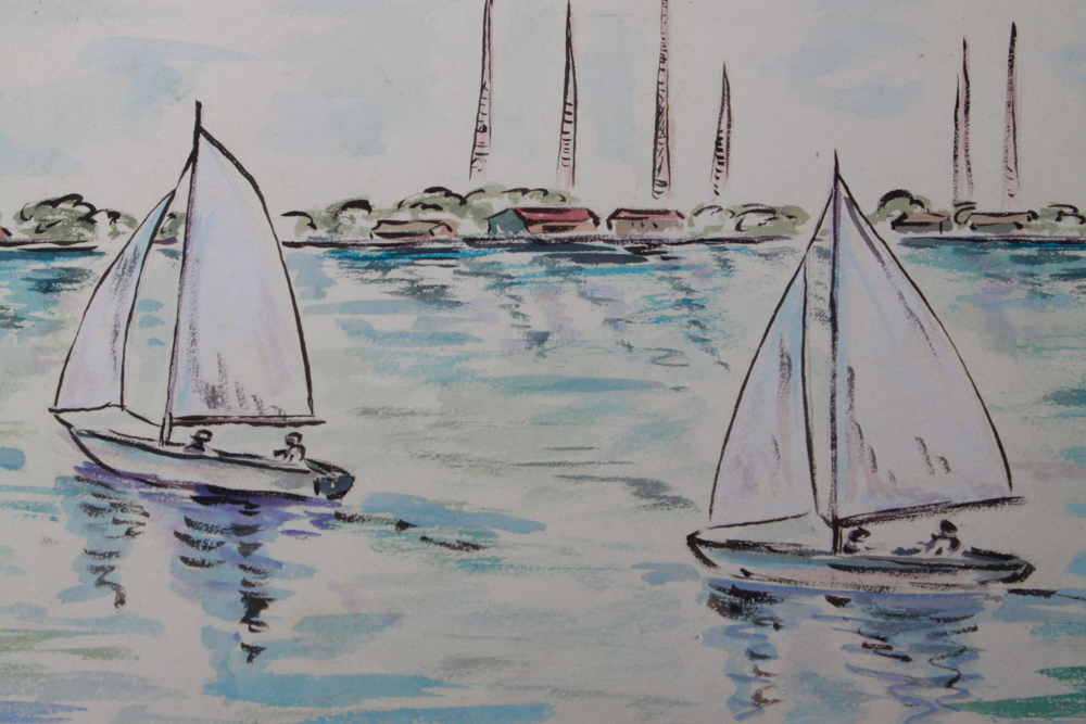 Signed Original Watercolor City Scenes