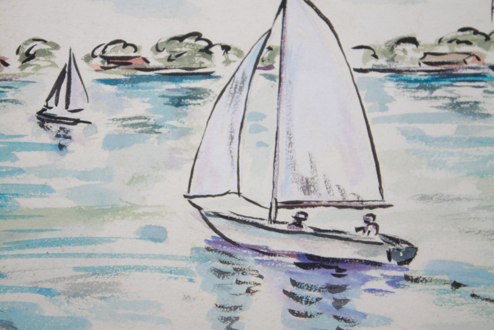 Signed Original Watercolor City Scenes