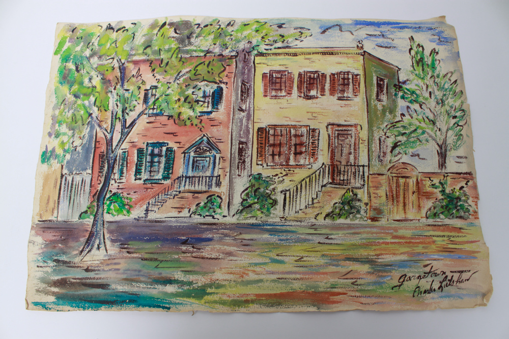 Signed Original Watercolor City Scenes