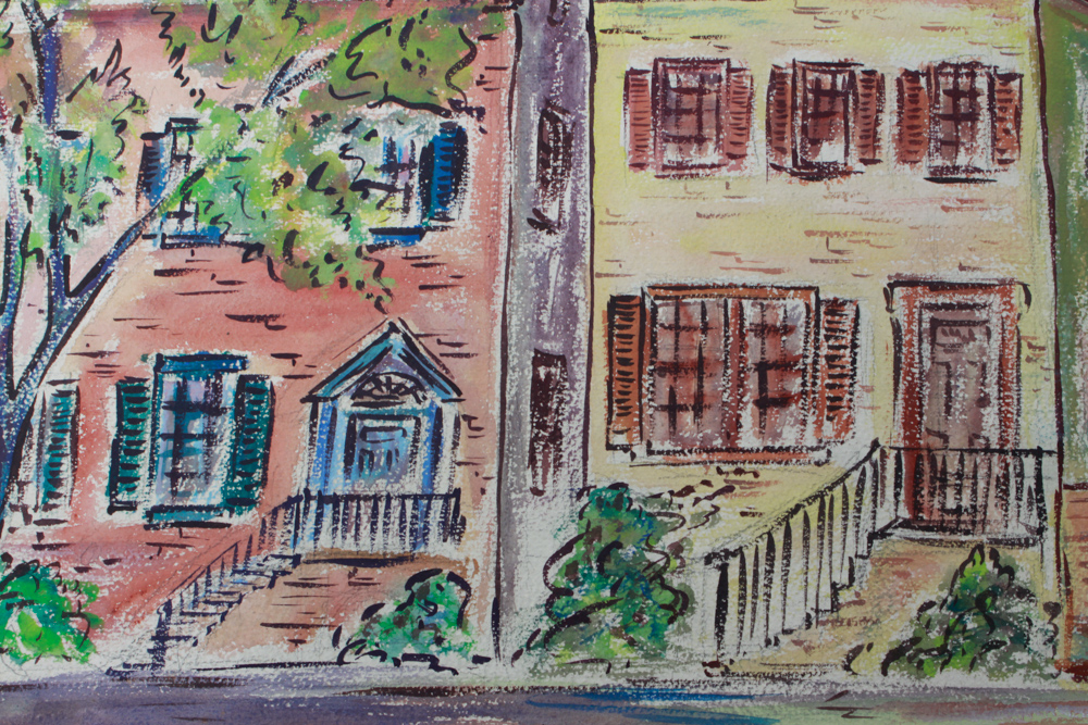 Signed Original Watercolor City Scenes