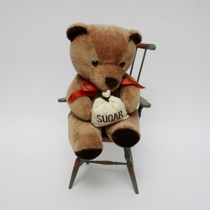Doll Chair with Teddy Bear