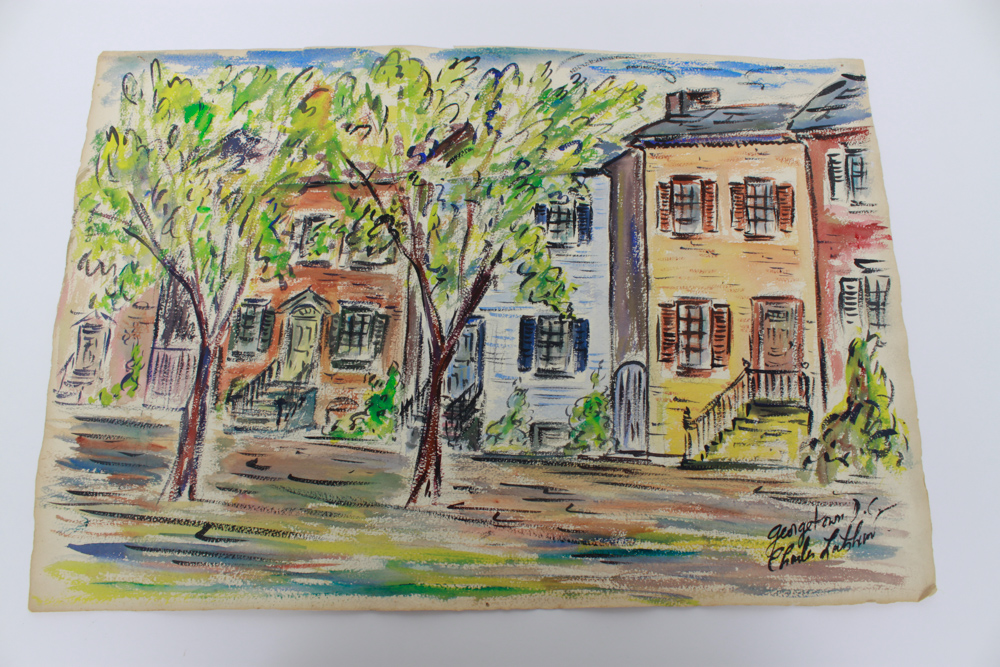 Signed Original Watercolor City Scenes
