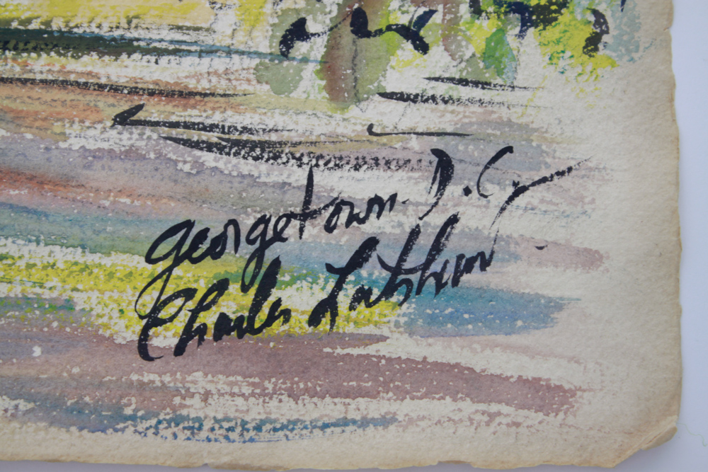 Signed Original Watercolor City Scenes