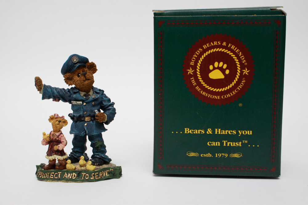 Boyds Bears & Friends Police Figurine in Box