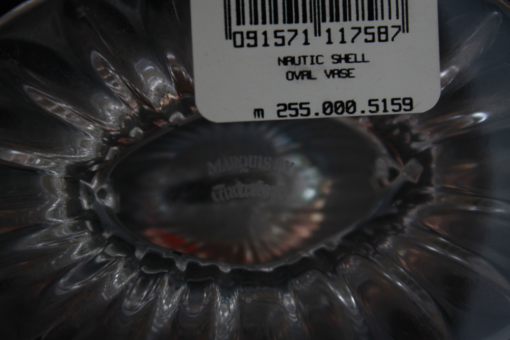 Marquise by Waterford Crystal Nautical Shell Vase