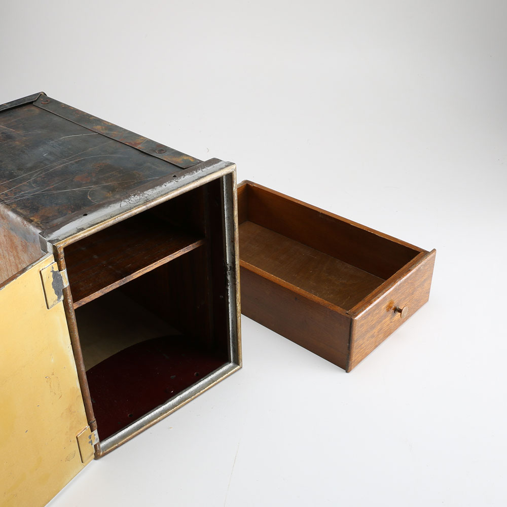 Vintage Metal Storage Bin