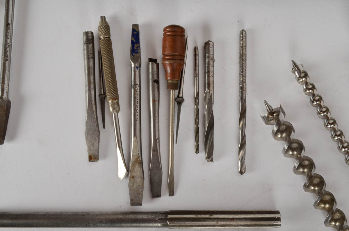Large Assortment of Vintage Drill Bits