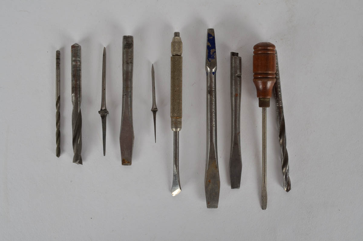 Large Assortment of Vintage Drill Bits