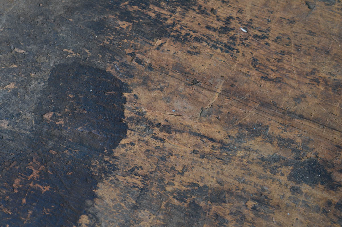 Vintage Painted Wood Tool Chest