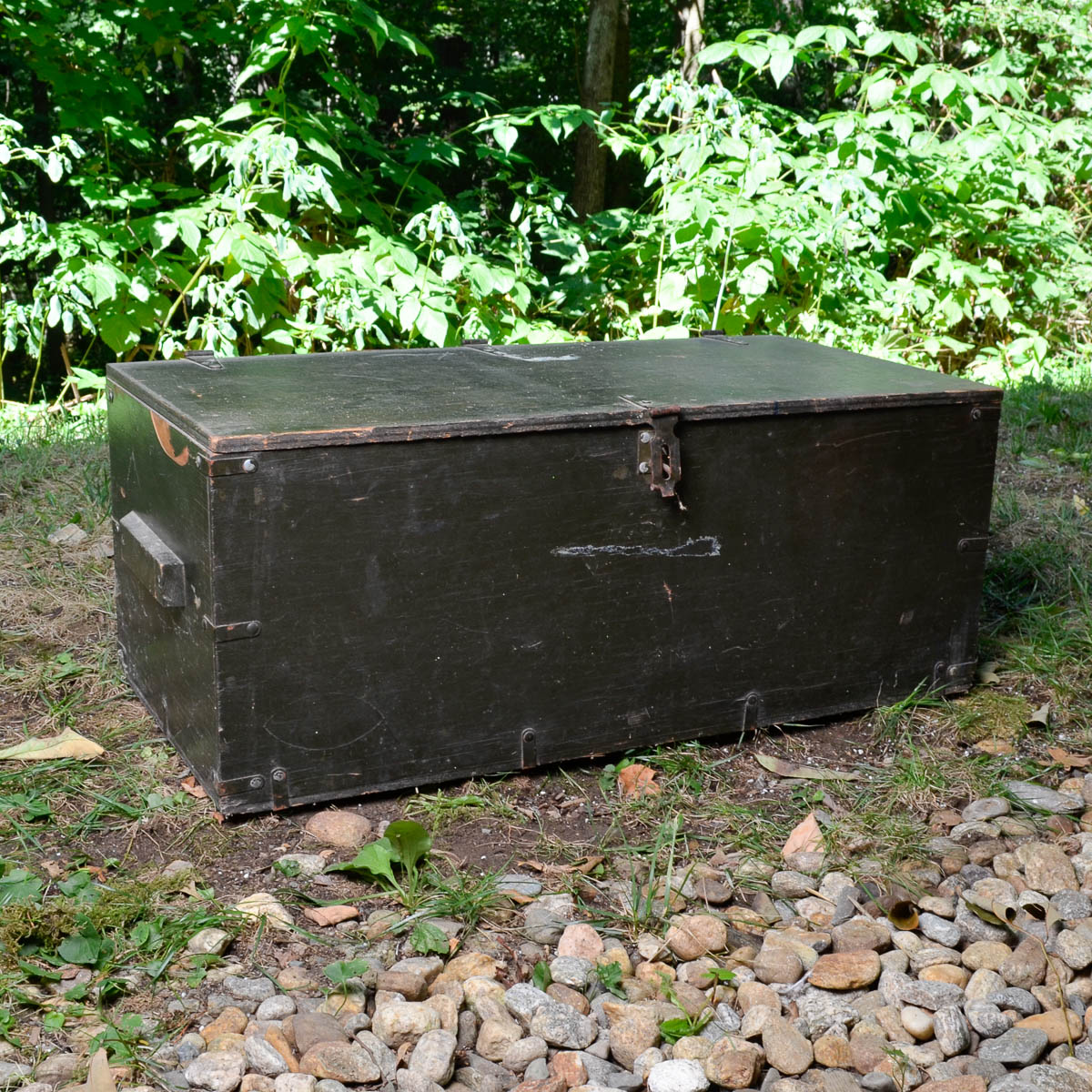 Vintage Wood Foot Locker