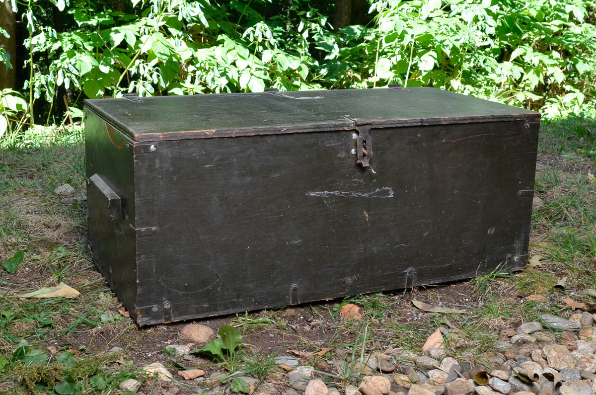 Vintage Wood Foot Locker