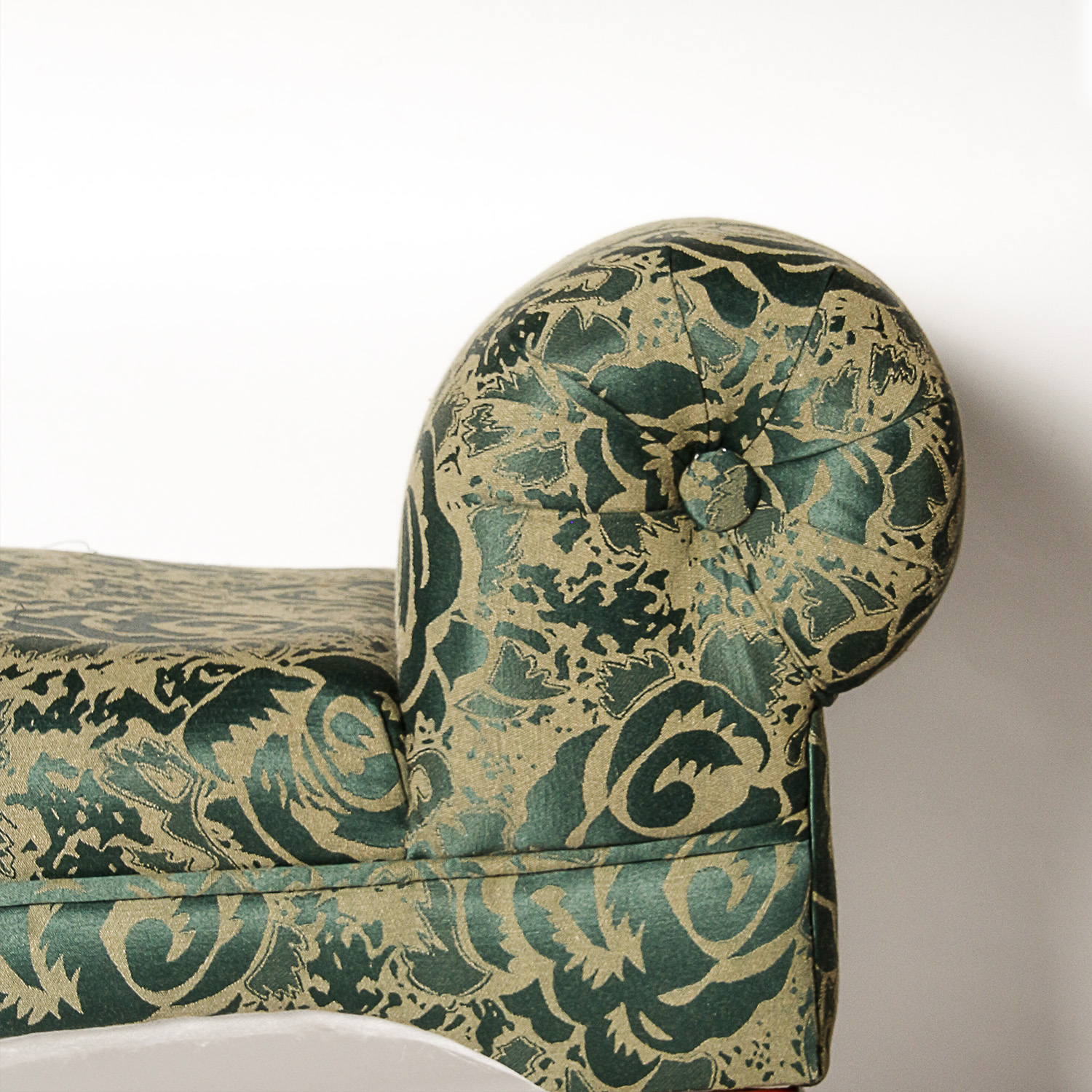 Floral and Wooden Bench