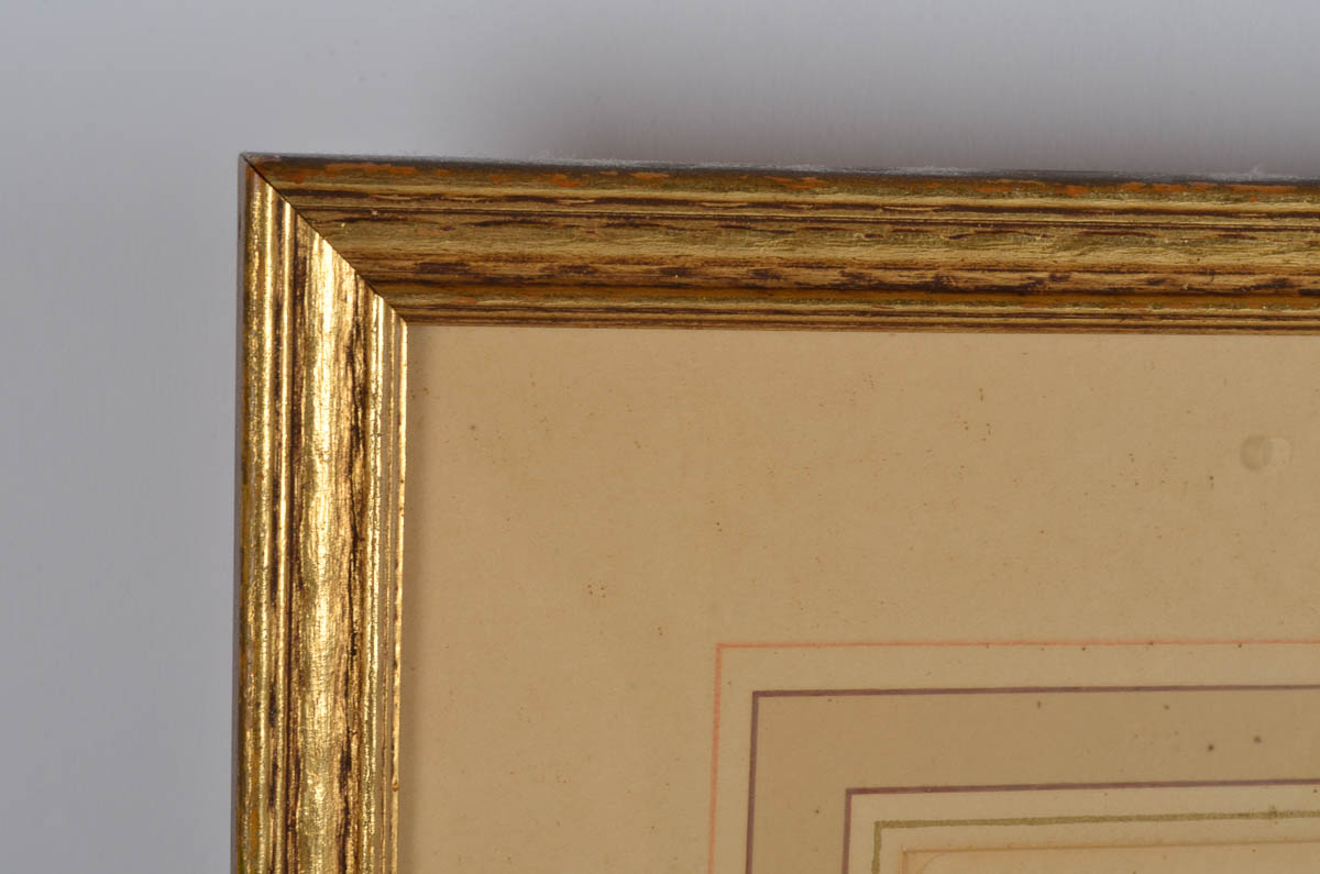 "The Old Tower" Etching by De Fontaine