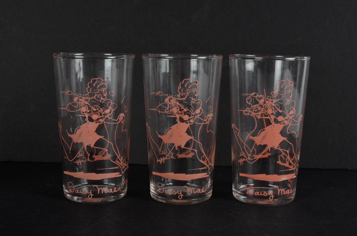 Lil' Abner Glassware and Assorted Vintage Collectibles