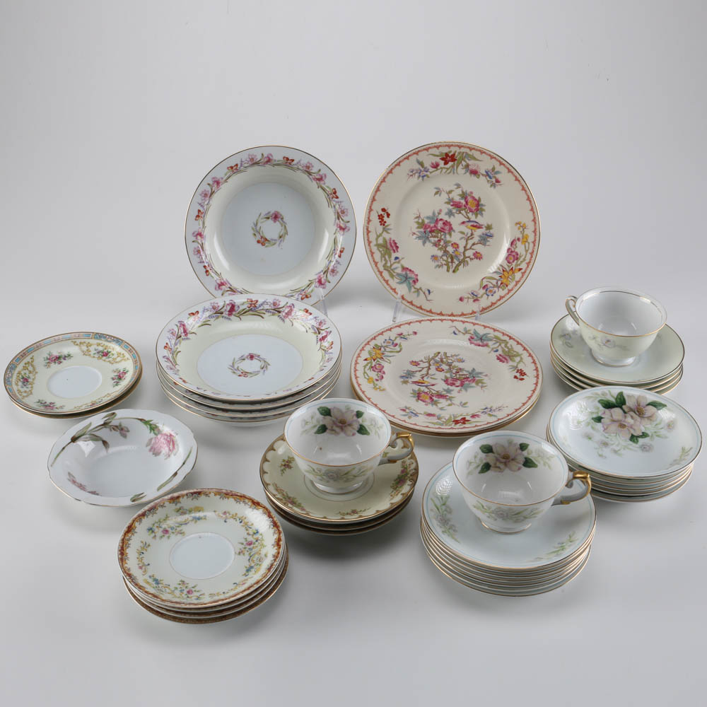 Assorted Botanical Themed China