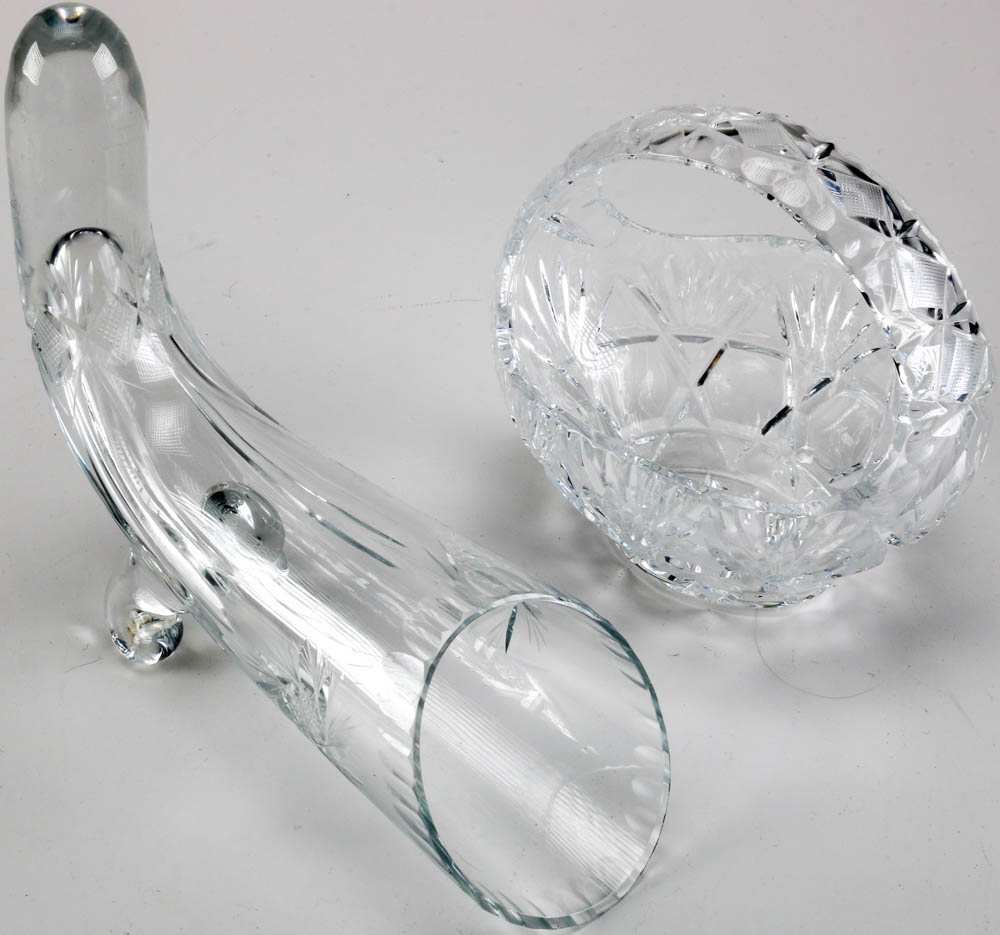 Assorted Crystal and Glass Decor