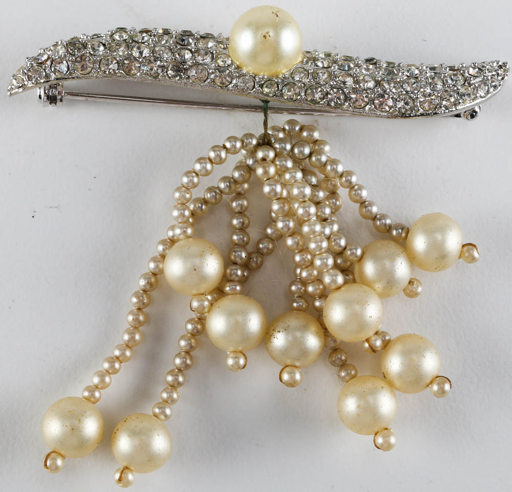 Faux Pearl Evening Wear Jewelry