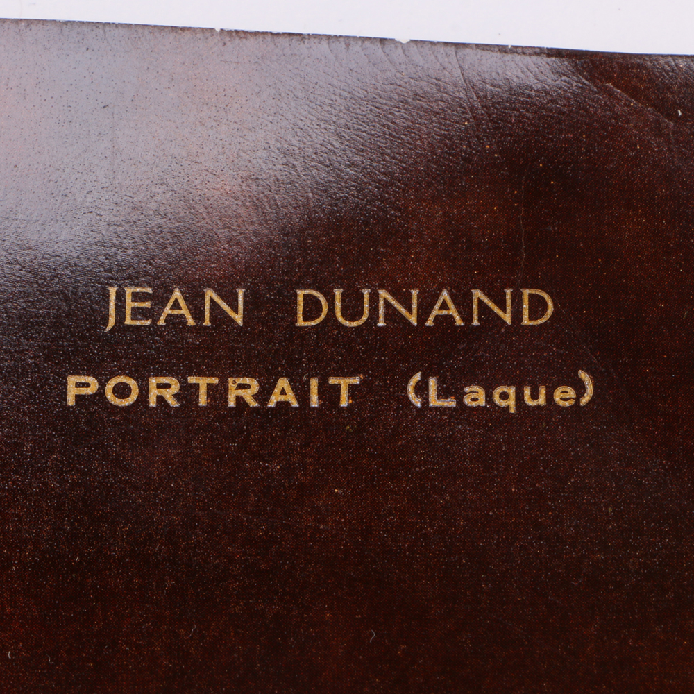 Jean Dunand (1877 - 1942) Lacquered Portrait Print of Madame Agnès