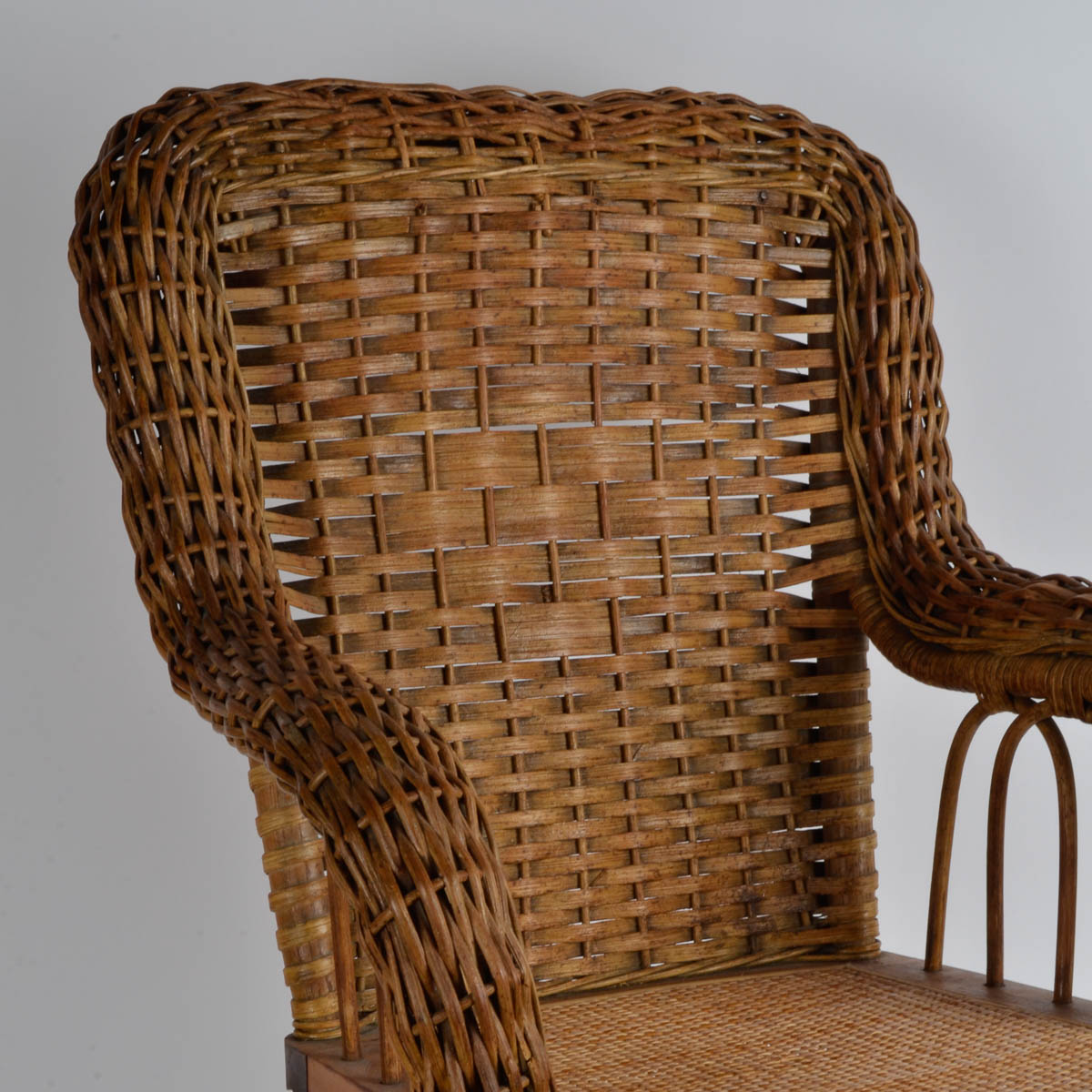 P. Derby Wicker Childs Rocking Chair