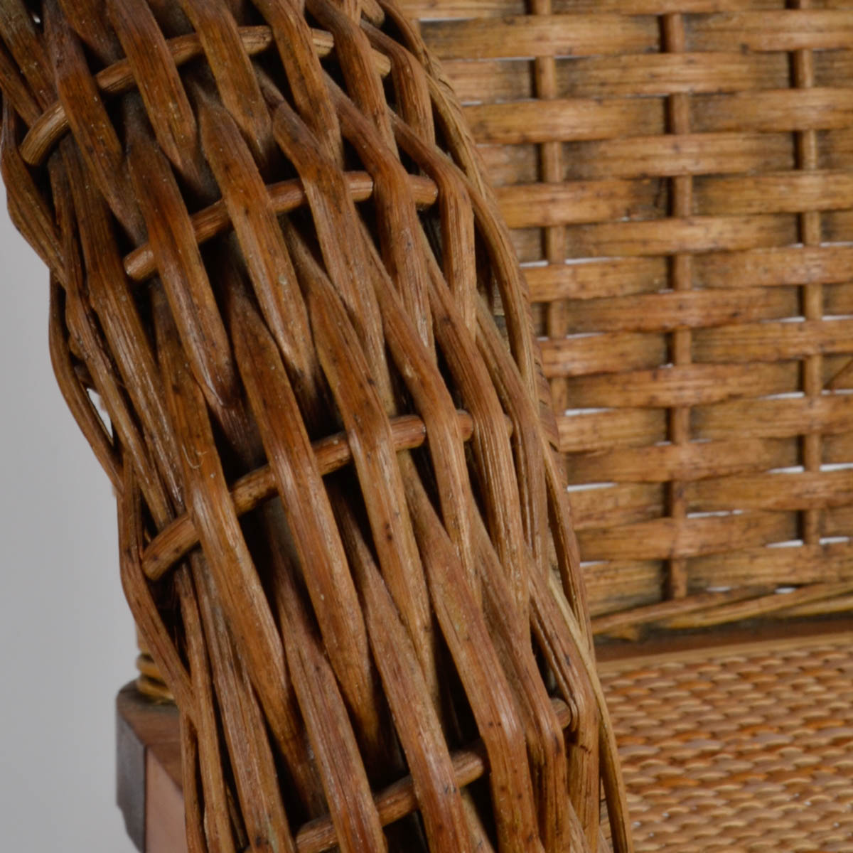 P. Derby Wicker Childs Rocking Chair