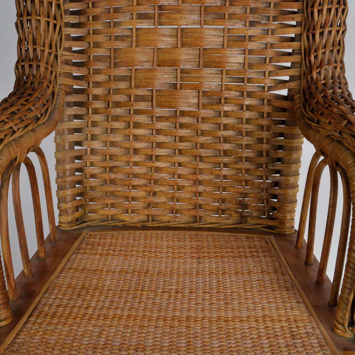 P. Derby Wicker Childs Rocking Chair