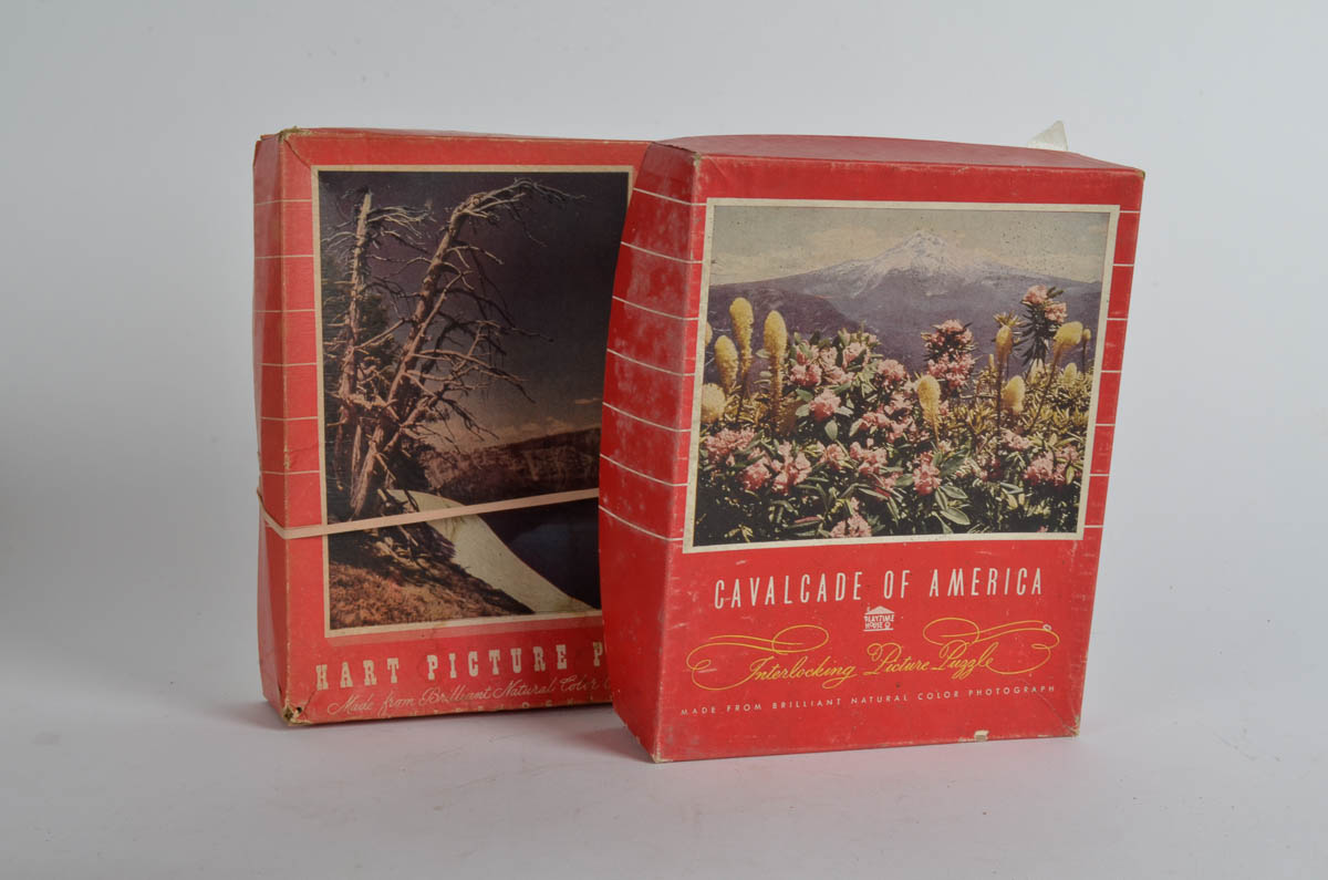 Assortment of Vintage Jigsaw Puzzles
