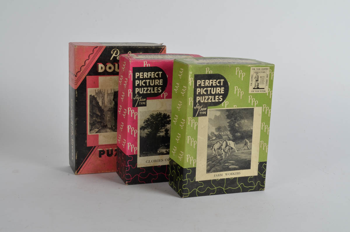 Assortment of Vintage Jigsaw Puzzles