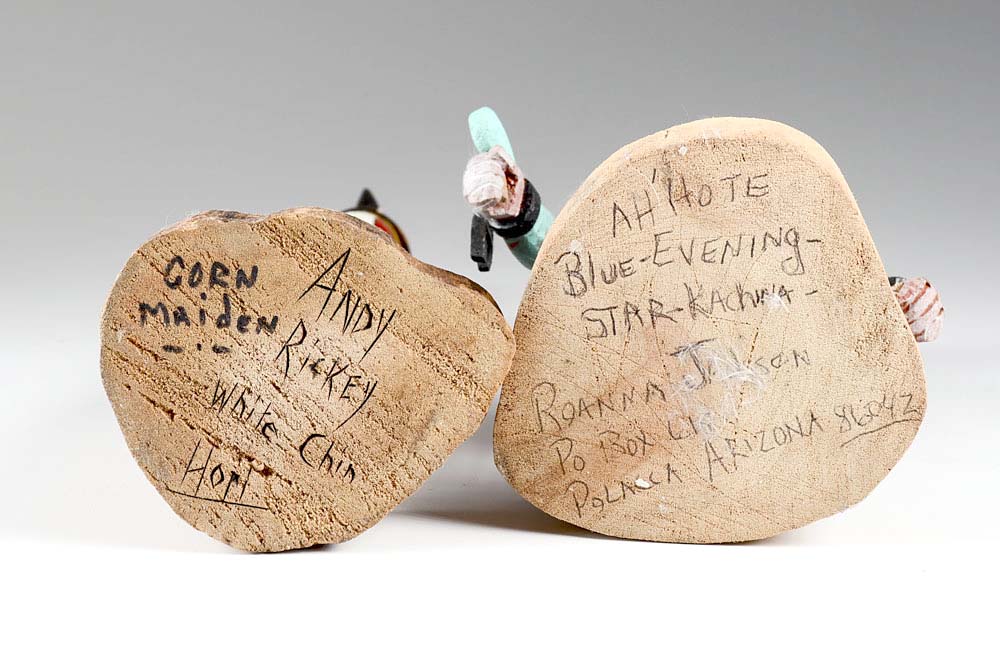 Signed Hand-Carved Hopi Figurines