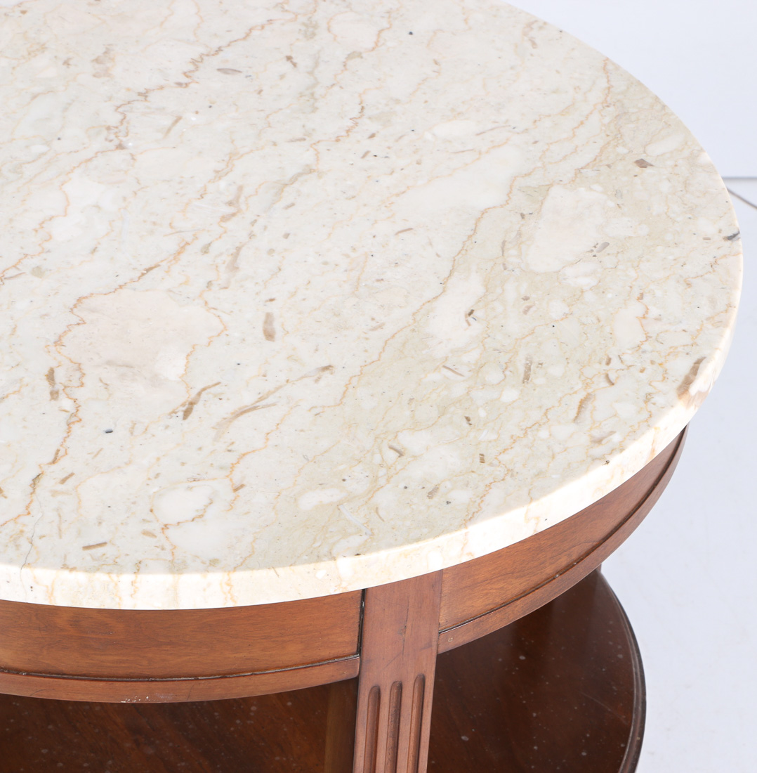 Late 20th Century Marble Top Accent Table by Townsend