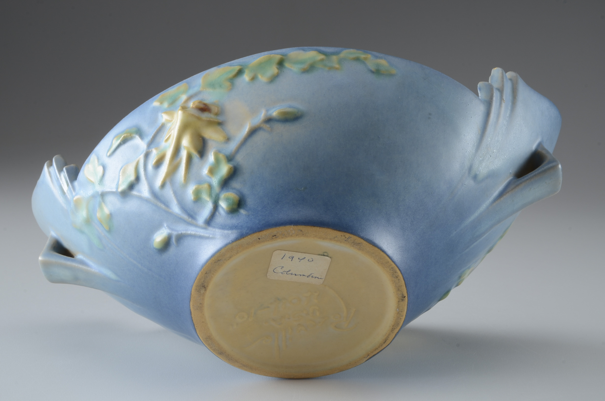 Vintage Roseville Art Pottery "Columbine" Bowl