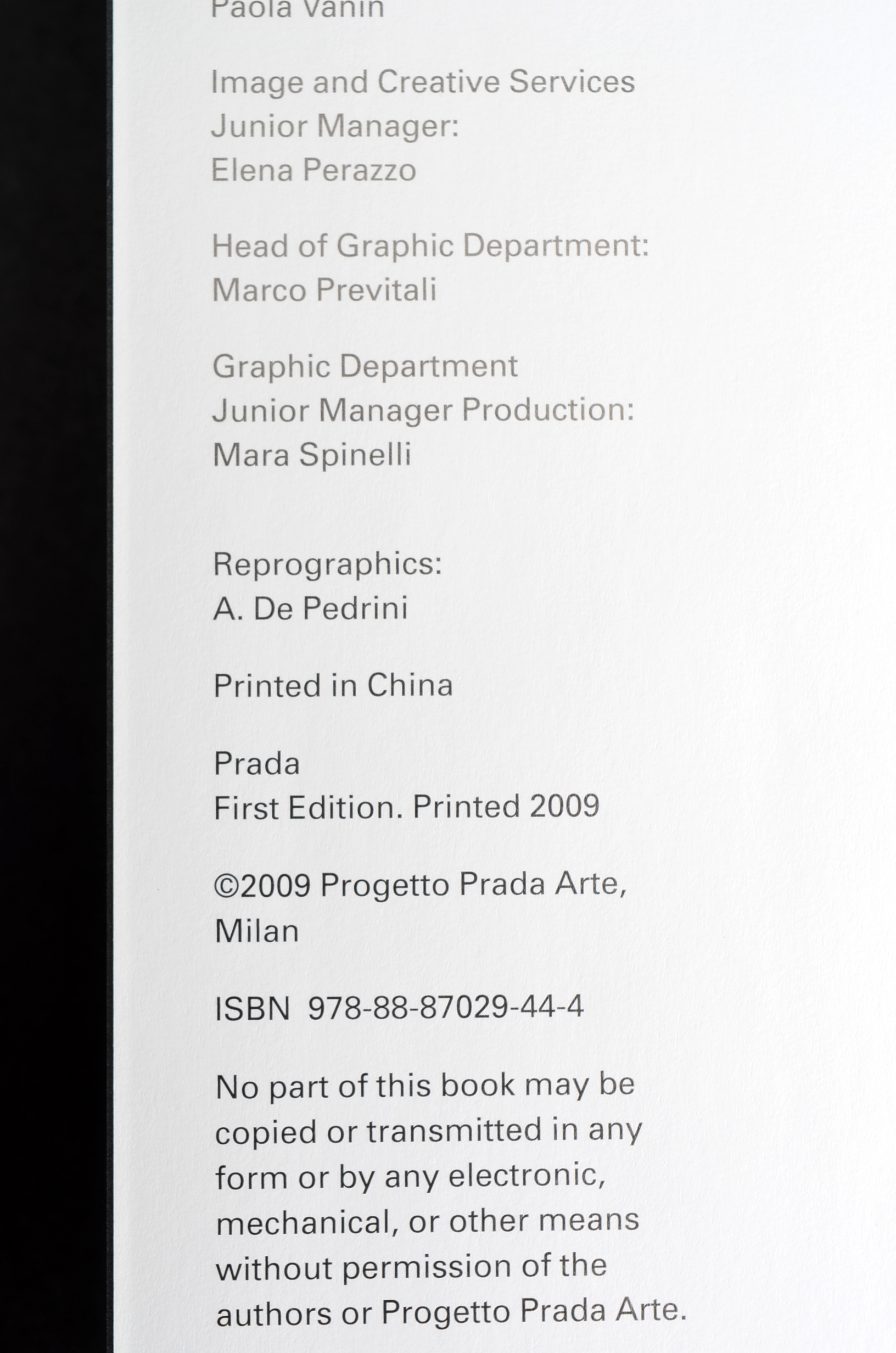 Prada Coffee Table Book