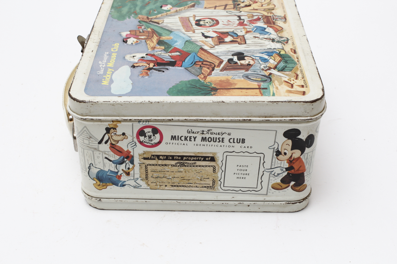 Vintage 1960s "Mickey Mouse Club" Metal Lunchbox
