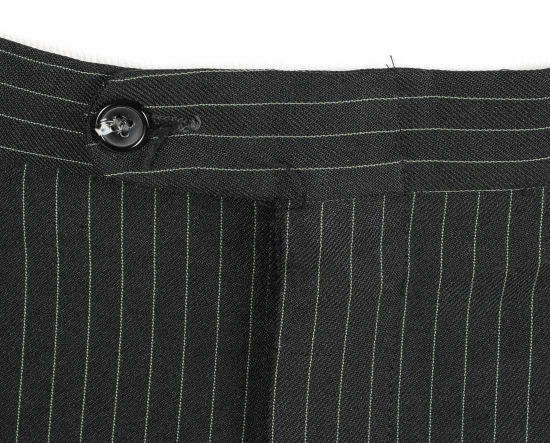 Men's Black Pinstripe Suit