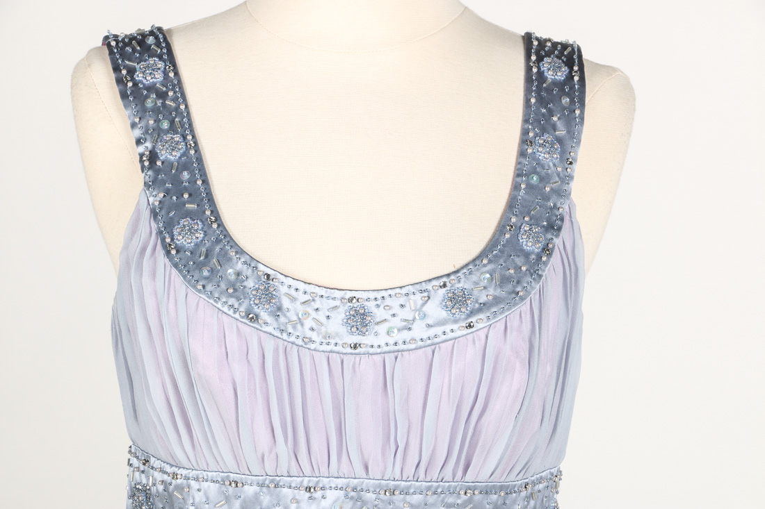 Laundry by Shelli Segal Pleated Lavender Dress