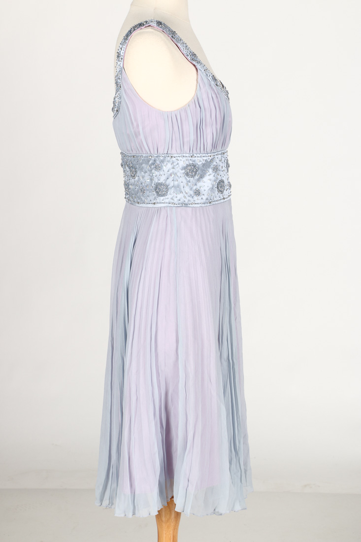 Laundry by Shelli Segal Pleated Lavender Dress