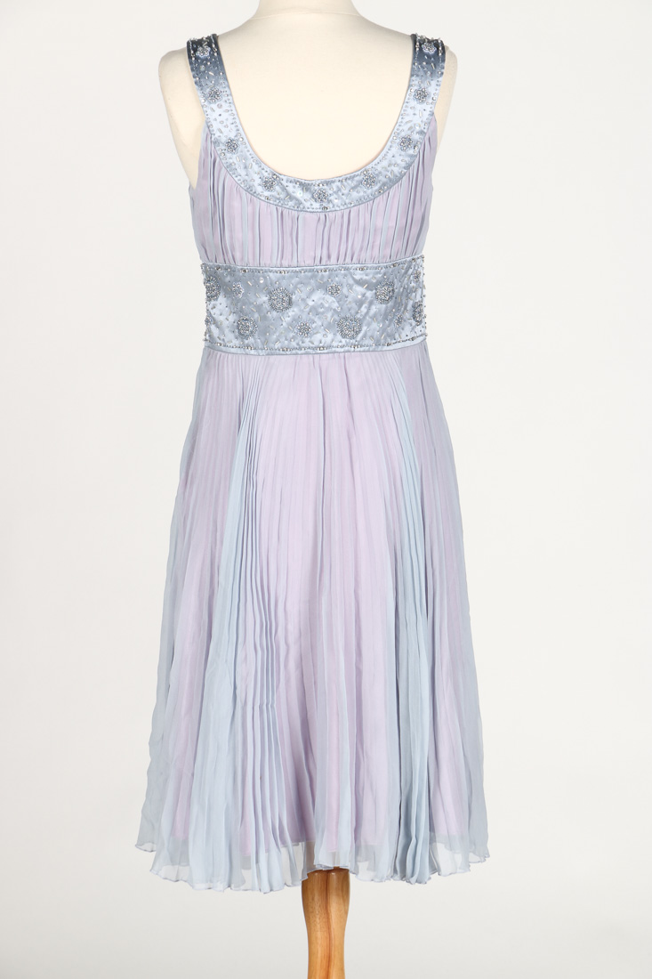 Laundry by Shelli Segal Pleated Lavender Dress