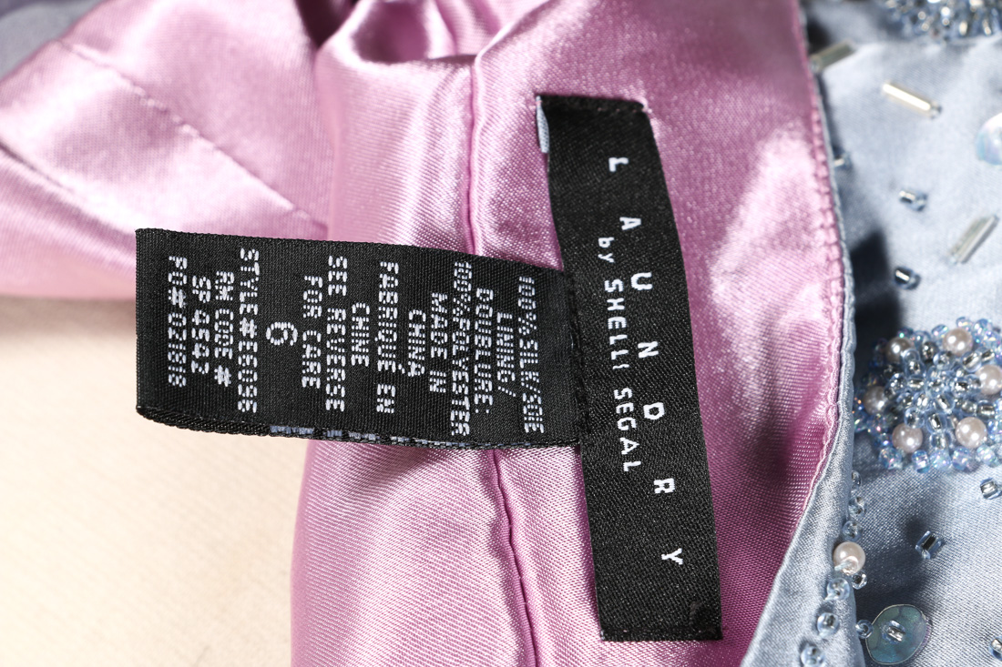 Laundry by Shelli Segal Pleated Lavender Dress