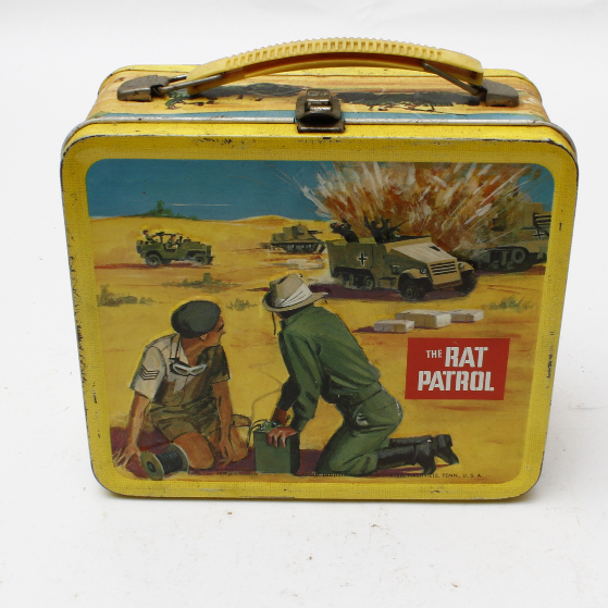 Vintage 1967 "The Rat Patrol" Metal Lunchbox