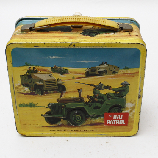 Vintage 1967 "The Rat Patrol" Metal Lunchbox