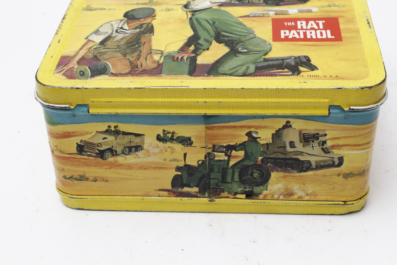 Vintage 1967 "The Rat Patrol" Metal Lunchbox