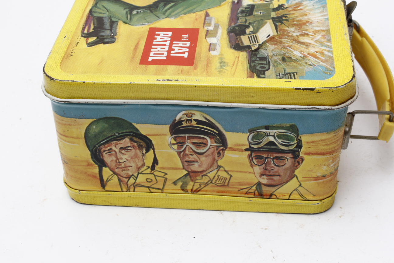 Vintage 1967 "The Rat Patrol" Metal Lunchbox
