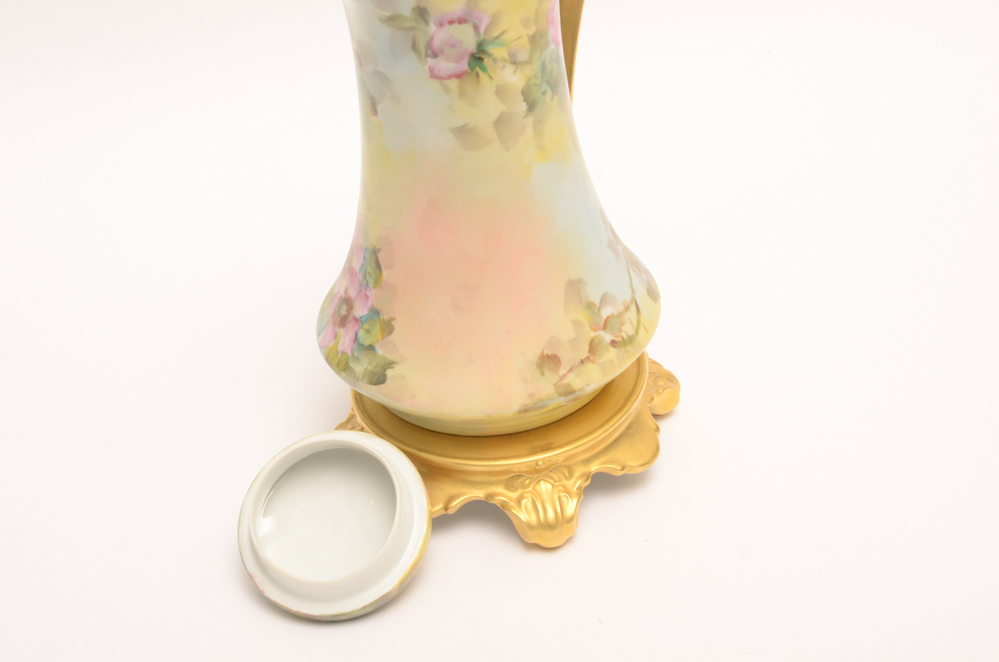 Porcelain Limousine Limoges Chocolate Pot