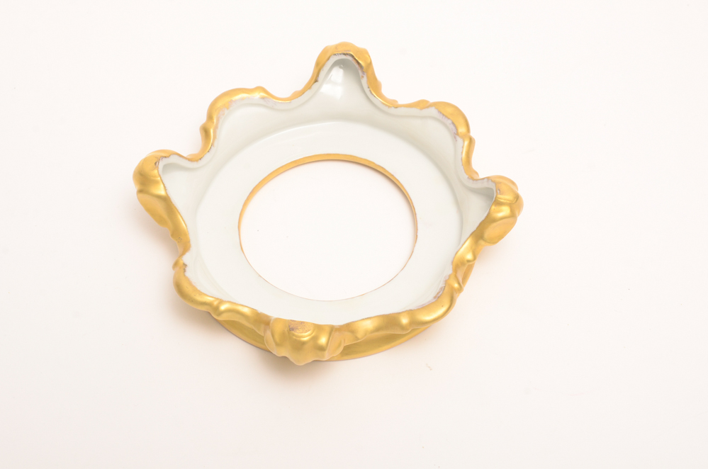 Porcelain Limousine Limoges Chocolate Pot