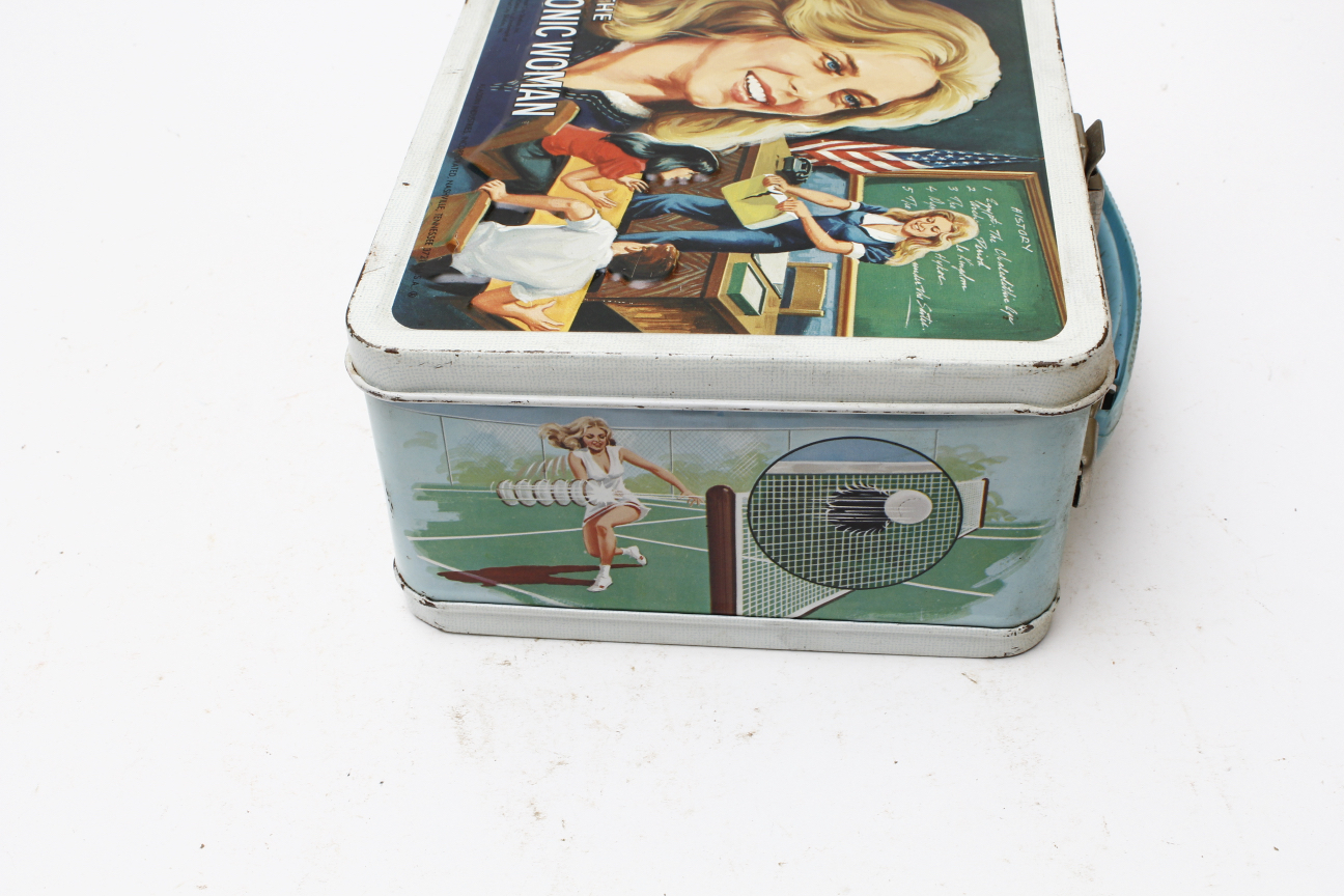 Vintage 1970s "Bionic Woman" Metal Lunchbox